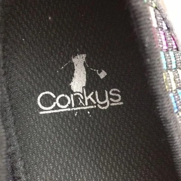 Corkys Black Multicolor Woven Coco Ballet Flats Womens 10 Comfort Slip On Shoes - Picture 9 of 12